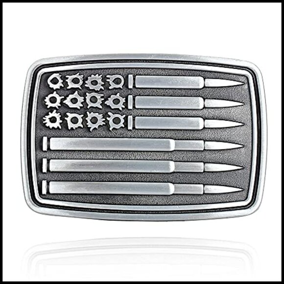 United States Flag Belt Buckle for Western Cowboy Motorcyclist main image 2